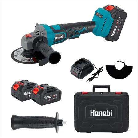 Esmerilhadeira Lixadeira Brushless 2 Baterias Sem Fio 21v Cor Azul-petróleo