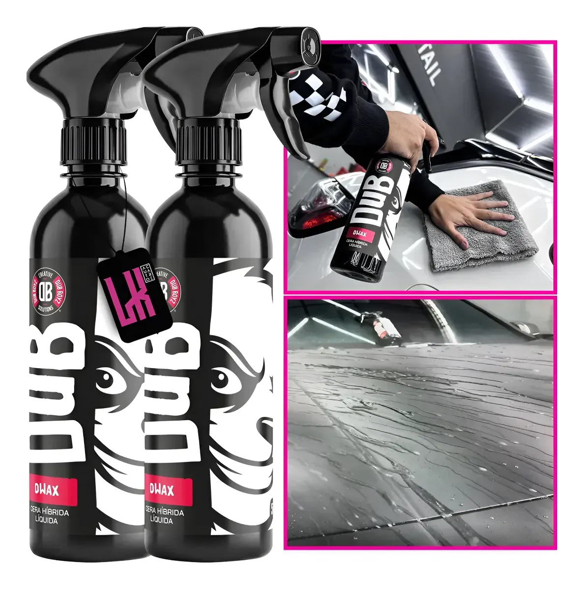 2 D Wax Spray 500ml Dub Boyz Cera Automotiva Brilho Proteção