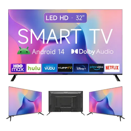 Smart Tv 32'' Led Hd Wifi 60hz Android 14 Bivolt Dolby Audio