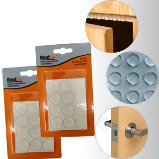 Protetor Silicone Adesivo Bestfer Gota 19,5mm 24 Peças Anti Impacto