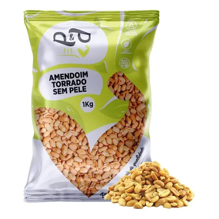 Amendoim Torrado Sem Sal 1kg - P&p