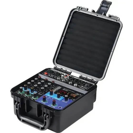 Mesa De Som Amplificada Vedo Pga42 Com Bluetooth E Usb 4 Canais 127/220v