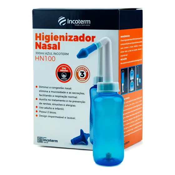 Higienizador Nasal 300ml Azul Hn100 Incoterm