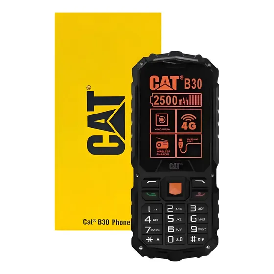 Celular Cat B30 Dual Sim 4g Robusto A Prova Agua/poeira Preto