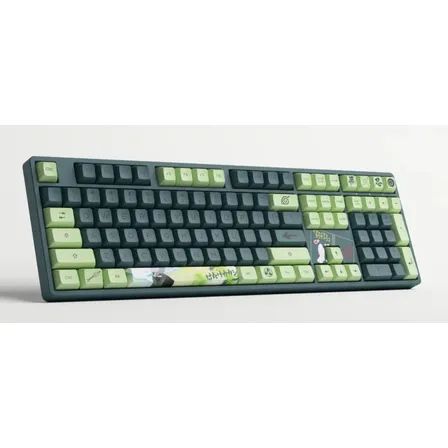 Teclado Mecanico Akko 5108 Verde Naruto Kakashi