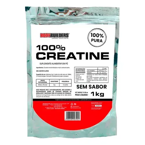 Creatina Monohidratada 100% Pura 1kg Bodybuilders