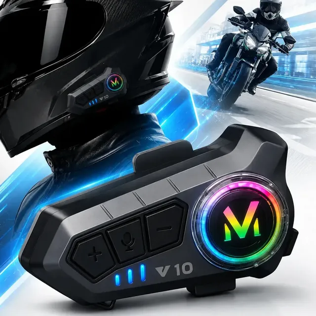 Fone Bluetooth Capacete Moto Neoxtek V10 Resistência Água Ipx6