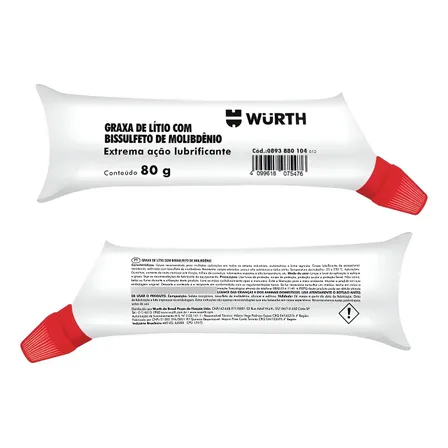 Graxa De Lítio Com Bissulfeto De Molibdênio 80g Gbm-2 - Wurth