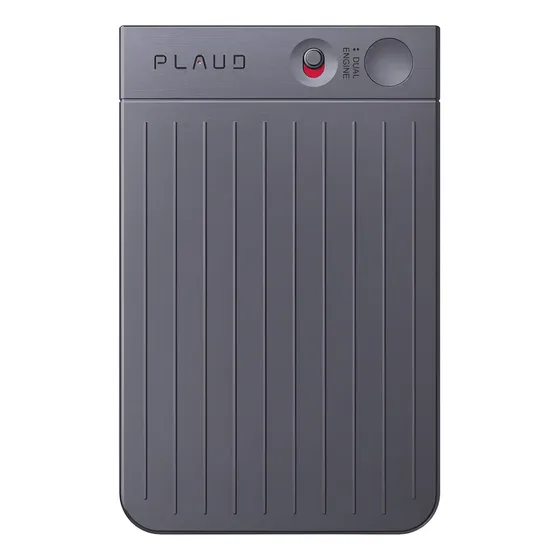 Gravador De Voz Ai Plaud Note 64gb Preto Com Chatgpt E Transcrição