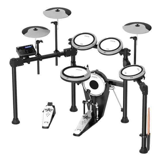 Bateria Eletrônica Aroma TDX-23 II com Bluetooth e Pads em Malha
