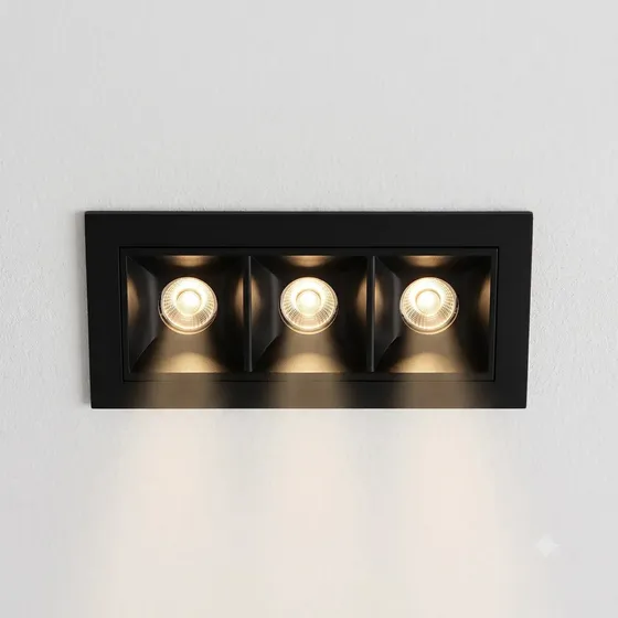 Luminária de Embutir Light Delivery Picco 3 Focos 6W 3000K Preto