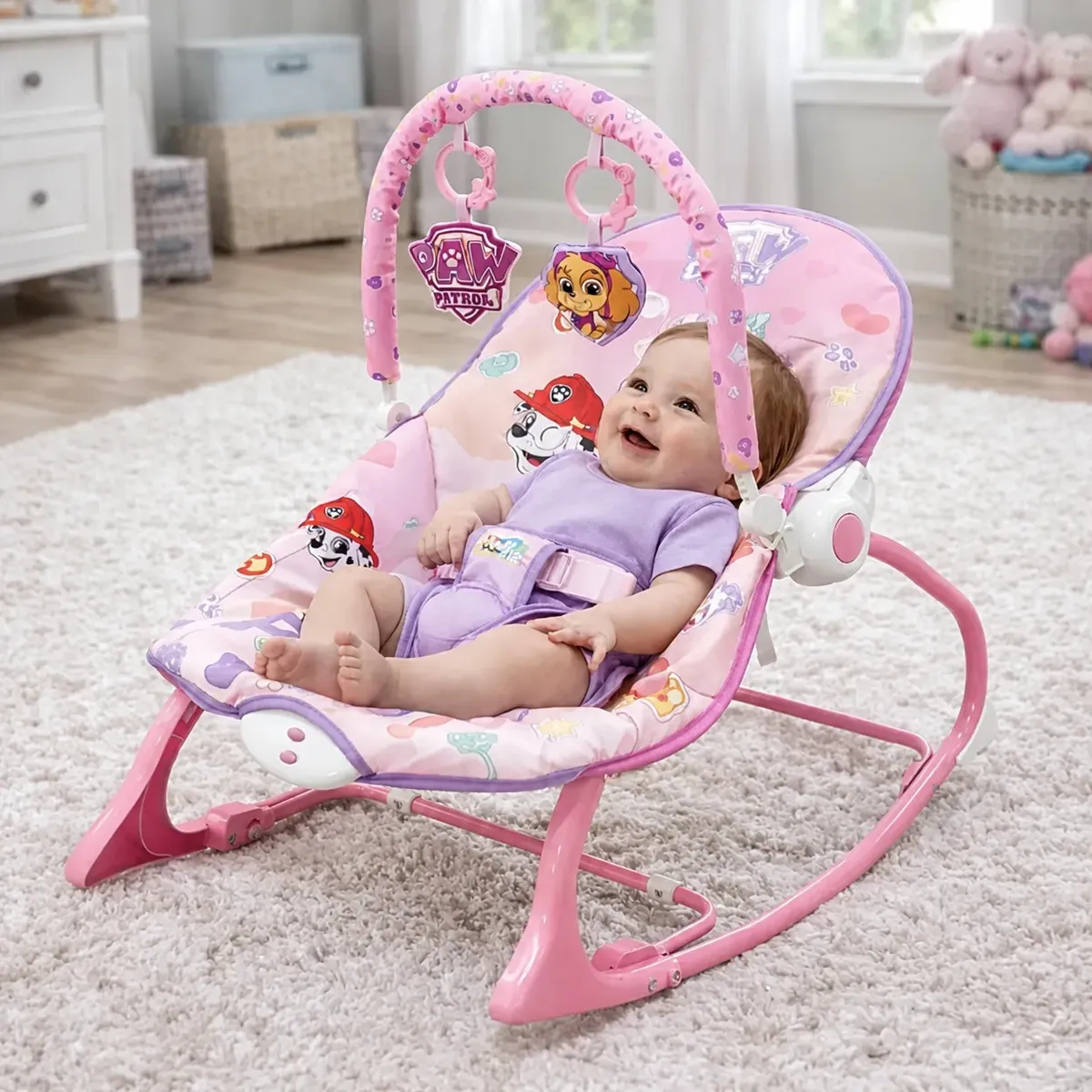 Cadeira De Descanso Bebê Musical Balanço Vibratoria Até 18kg