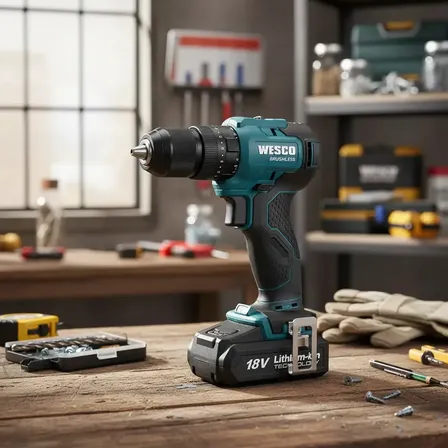 Parafusadeira Furadeira Impacto Wesco + Bat +carr. Ws2425k Azul-aço 60hz 18v