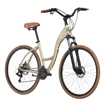 Bicicleta Urbana Aro 29 Blitz Comodo Full Shimano 21v Cor Bege Tamanho Do Quadro 18