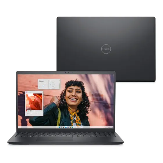 Notebook Dell Inspiron 15.6" Full HD Intel Core 3-100U 8GB 512GB SSD Linux Preto Carbono I15-I3100-U15P