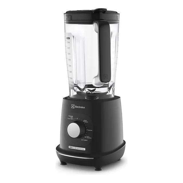 Liquidificador Electrolux 1300w De Potência Com 3.2 Litros De Capacidade 12 Velocidades 6 Lâmina Triforce E Pés Antiderrapantes Ebl1300 - Preto 220v