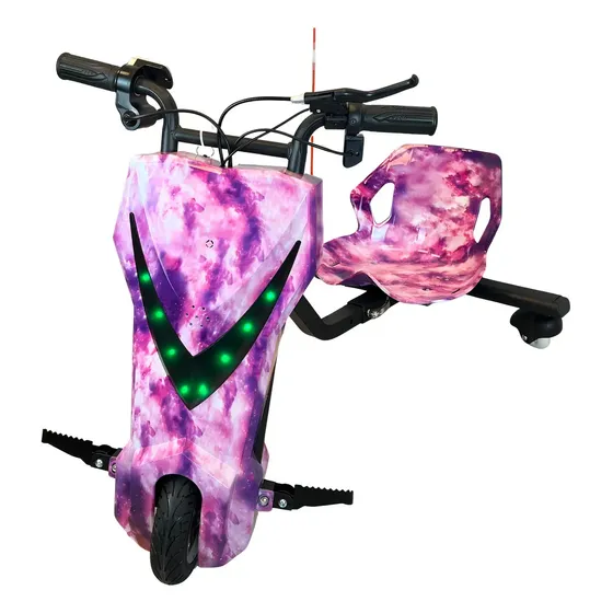 Triciclo Eletrico Drift 250w Infantil Bluetooth Rosa Menina