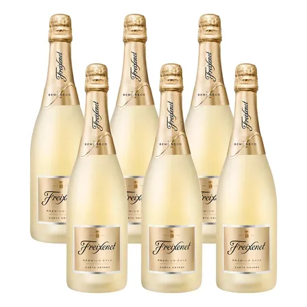 Kit 06 Espumantes Cava Freixenet Carta Nevada 750ml