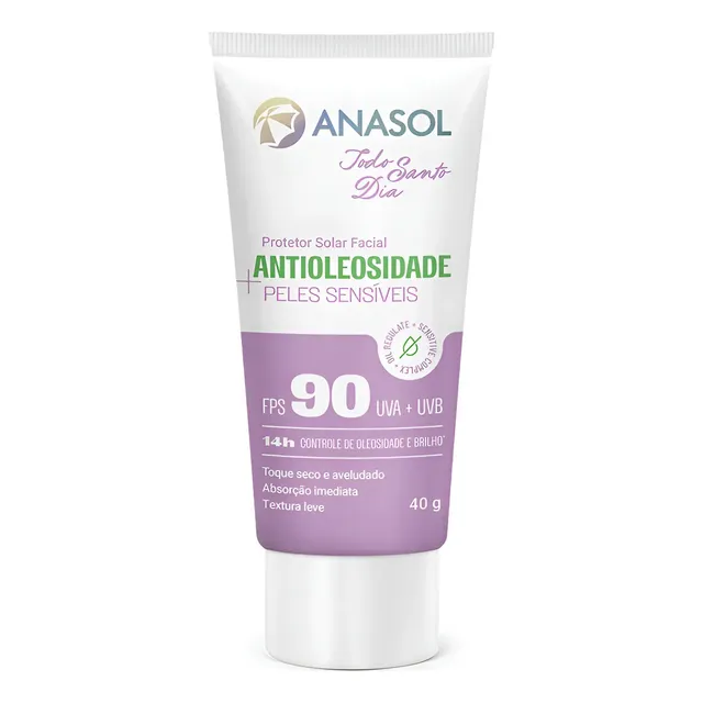 Anasol Prot Solar Facial Antioleosidade Sensitive Fps 90 Tsd
