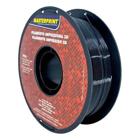 Filamento PETG Preto MasterPrint 1,75mm