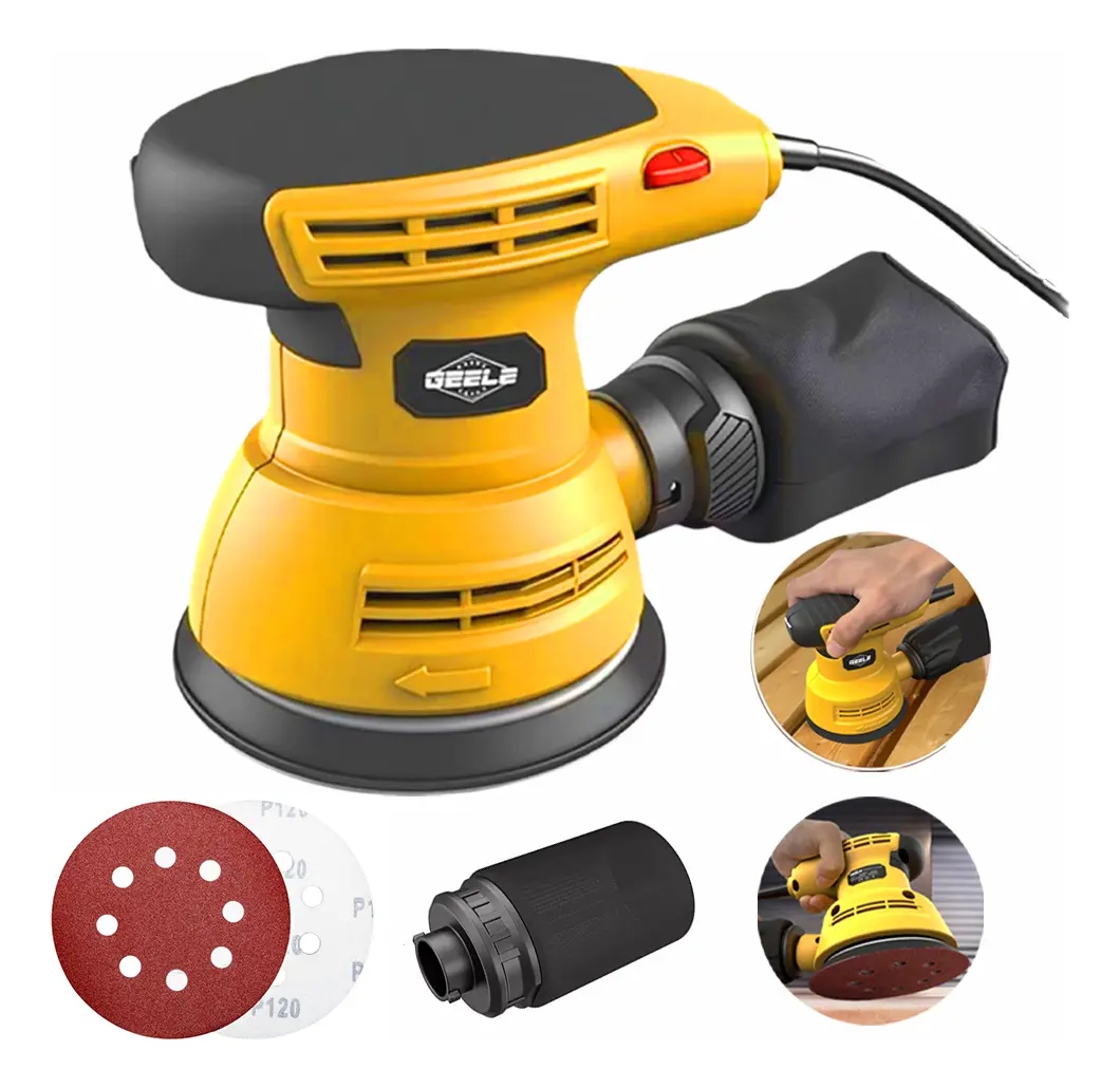 Lixadeira Orbital 5 Polegadas Madeira Lixa 600w 110/220v