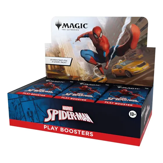 Booster Box Inglês Magic The Gathering Marvel Spiderman Holográfica