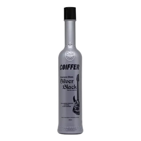 Shampoo Gloss Silver Black Coiffer Cabelos Grisalhos 300ml