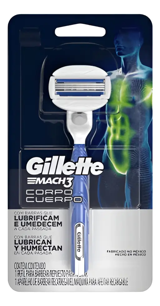 Gillette Mach3 Corpo Barbeador +2 Cargas Refil