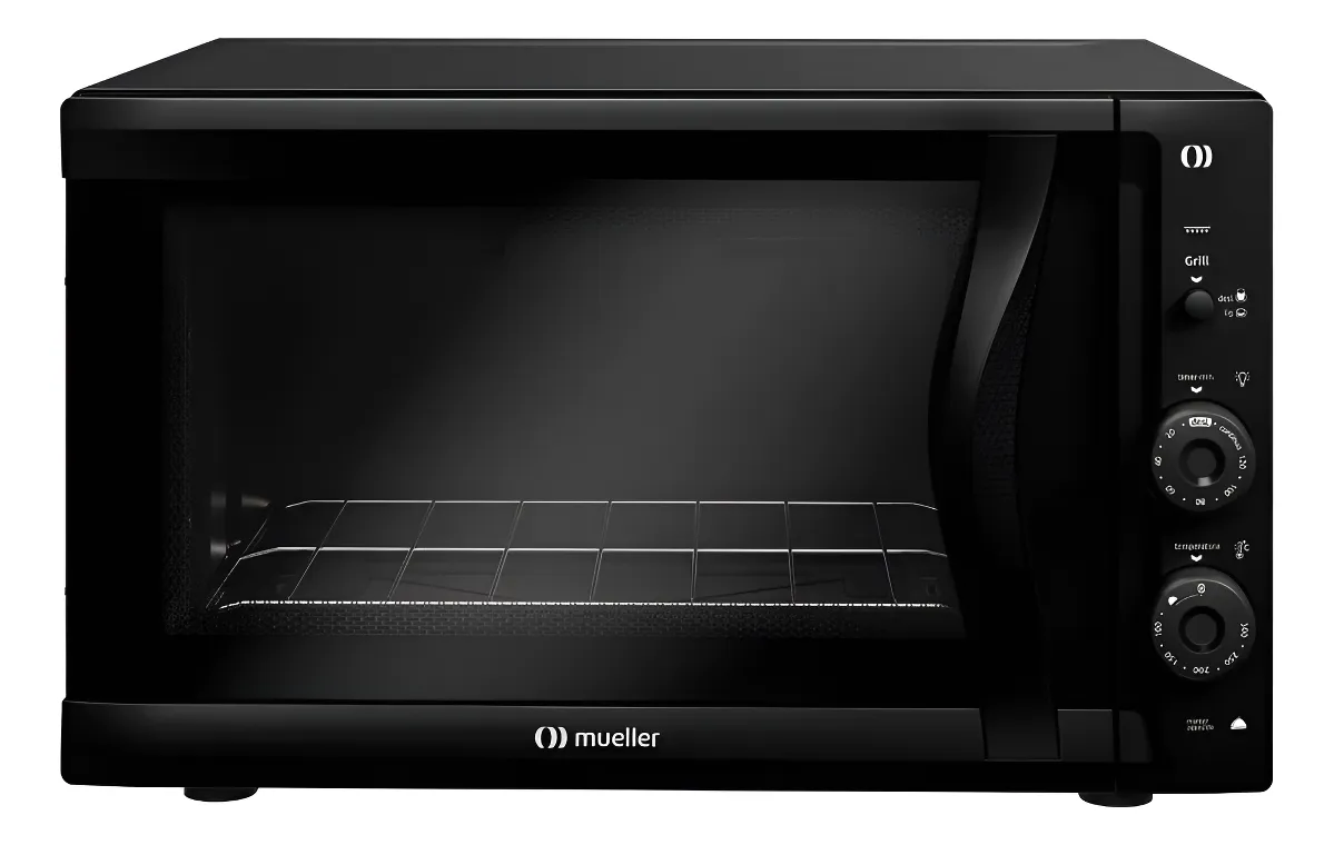Forno Elétrico De Bancada Mueller 50l E Vidro Duplo Mfb50f