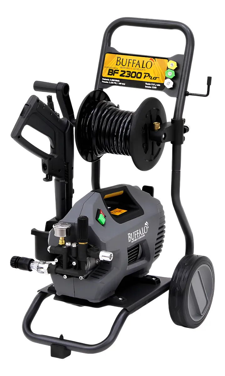 Lavadora Alta Pressão Profissional Buffalo 2.3hp 2100psi Cinza 127v