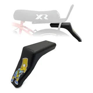 Paralama Traseiro Para Banco De Mobilete Xr Caloi Bikelete Cor Preto