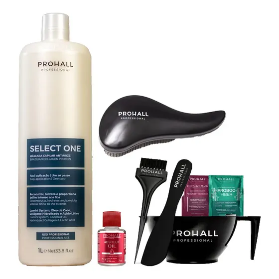 Select One 1l Organica Prohall + Amostras De Mascaras Top