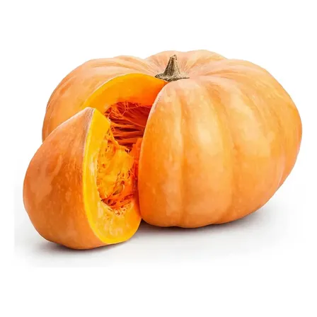 Abóbora abobora moranga laranja de produção orgânica arredondado e achatado 4 kg em pacote