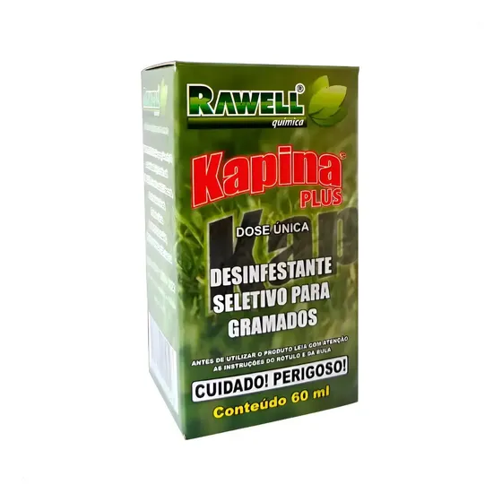 Herbicida Seletivo Elimina Tiriricas E Folhas Largas Em Gramados Kapina Plus - 60ml