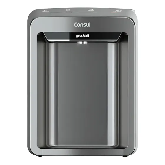 Purificador Filtro De Água Consul Painel Touch, 3 Níveis De Temperatura Cinza, Bivolt, Compacto, Design Moderno