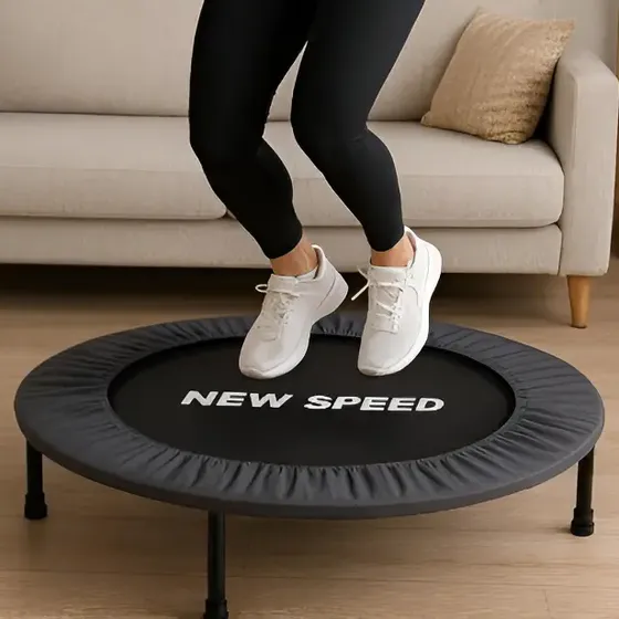 Trampolim New Speed Cama Elástica Exercício 80cm Preto Molas
