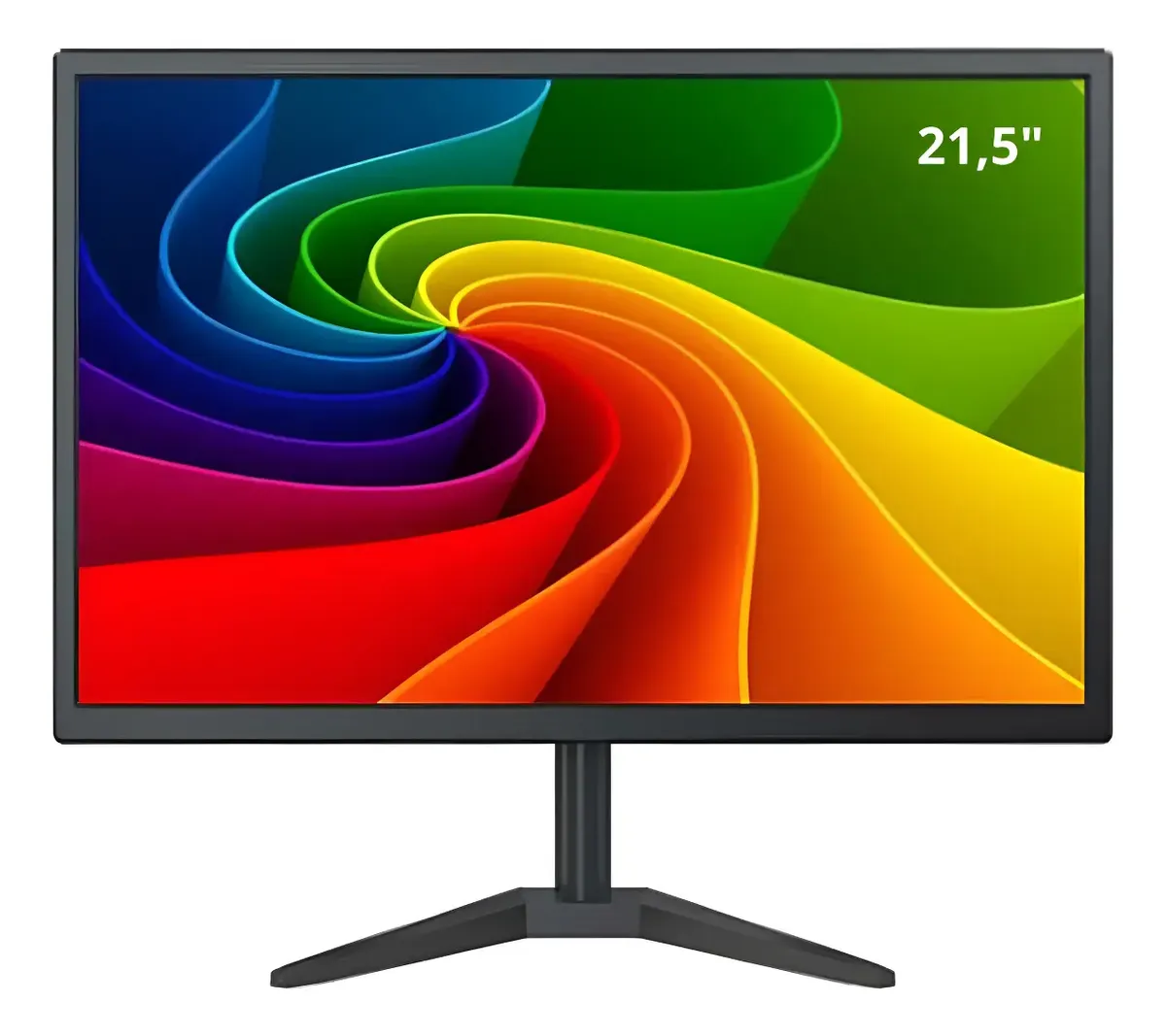 Monitor 21,5 Brasuu 75hz Full Hd Vga/hdmi Preto Preto 127/220v