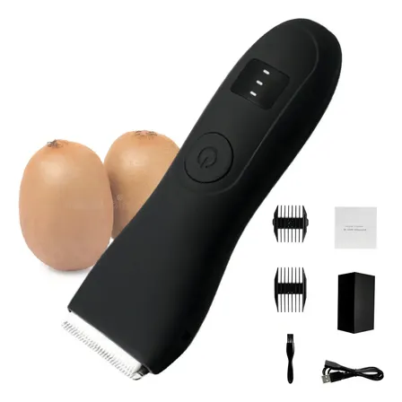 Aparador Barbeador Maquina De Pelos Íntimos CabeloE Barba Bivolt Sem Fio Ipx7 Preto