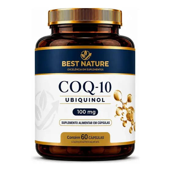COENZIMA Q10 UBIQUINOL 100mg Bioidentica 60 Caps Best Nature Direto Da Fabrica Neutro