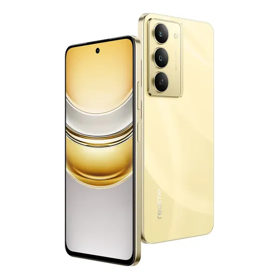 Smartphone C75 5g 256gb 16gb Ram Boost Prova D'água Realme Dourado Reluzente