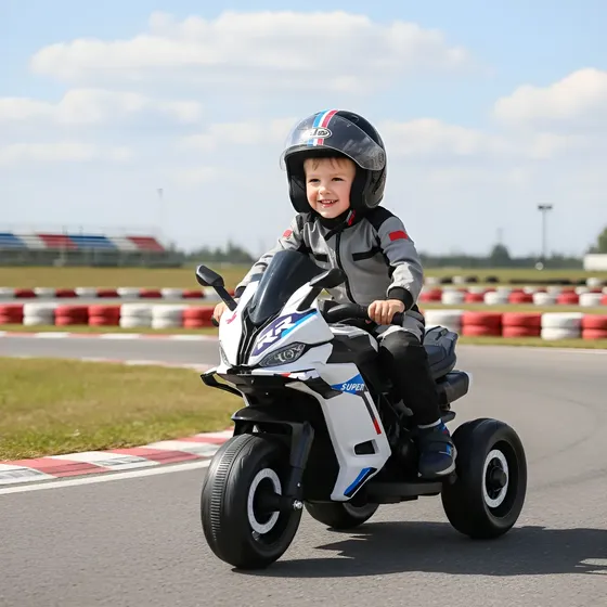 Moto Elétrica Infantil 3 Rodas Maxi Toys 6V Com Luz e Som