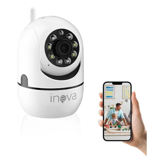 Câmera De Segurança Inova Domo Full Hd 1080p Com Visão Noturna E Áudio Bidirecional Icsee