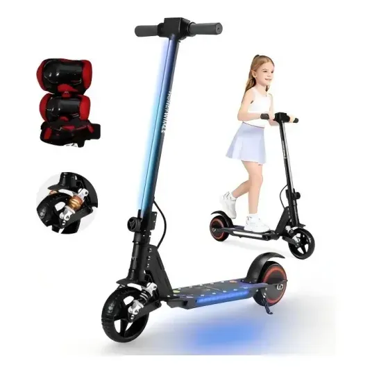 Patinete Elétrico Infantil HONEYWHALE E10s de 180W com 16 km/h e Luzes Gradientes