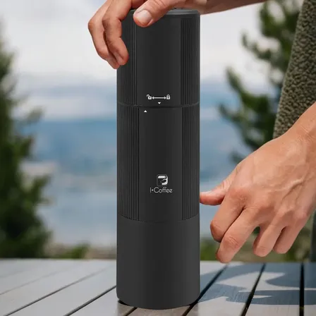 Moedor de Grãos de Café Elétrico Portátil iCoffee para Espresso e Coador
