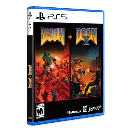 Doom + Doom Ii Ps5 Mídia Física Jogo De Ação Multijogador