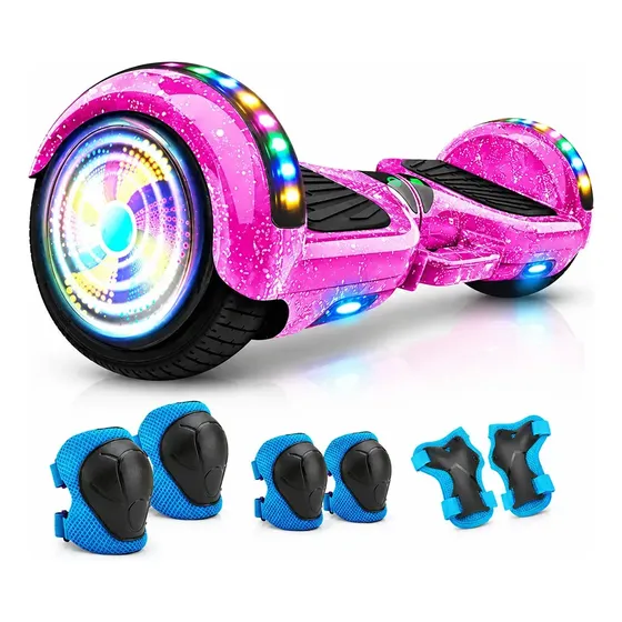 Hoverboard Com Música, Bluetooth E Rodas Iluminadas Cor Violeta