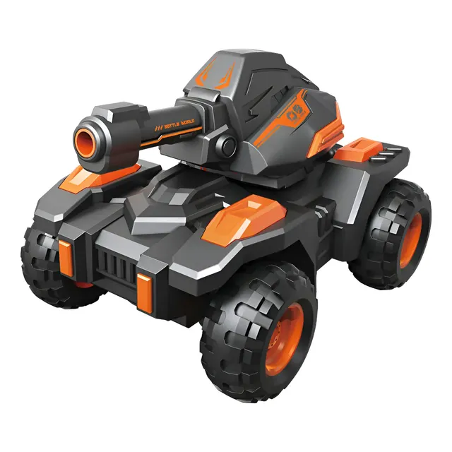 Carro Controle Remoto Infantil Tanque Bomb Laranja Maxi Toys