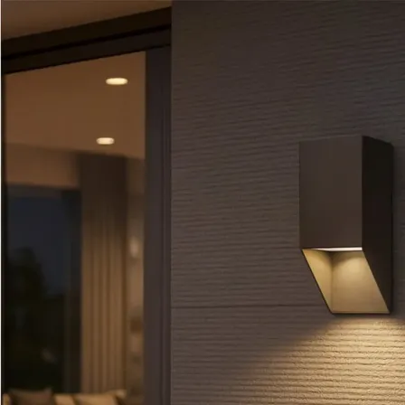 Arandela De Sobrepor Bisel 1 Foco Minimalista Parede/muro/fachada 1xgu10 Starlumen St3256 - Marrom