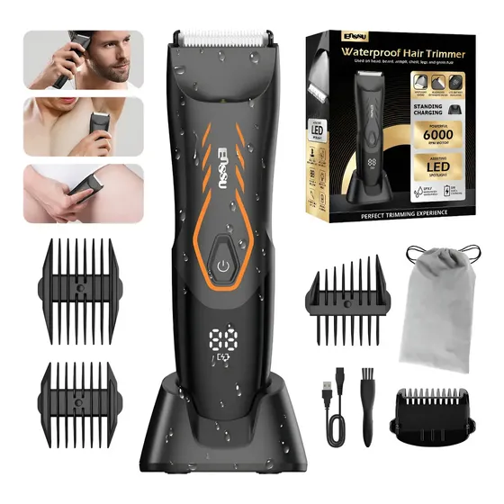 Enssu Aparador De Pelos Corporais Masculino Laranja