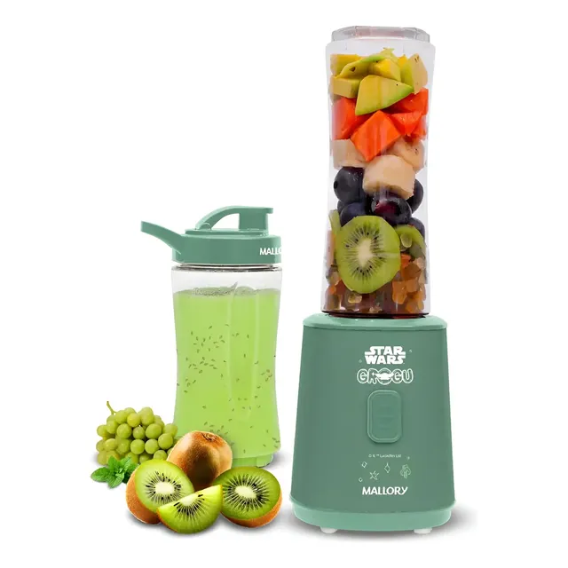 Liquidificador Mallory Grogu 300w 600ml + 400ml 300w Verde
